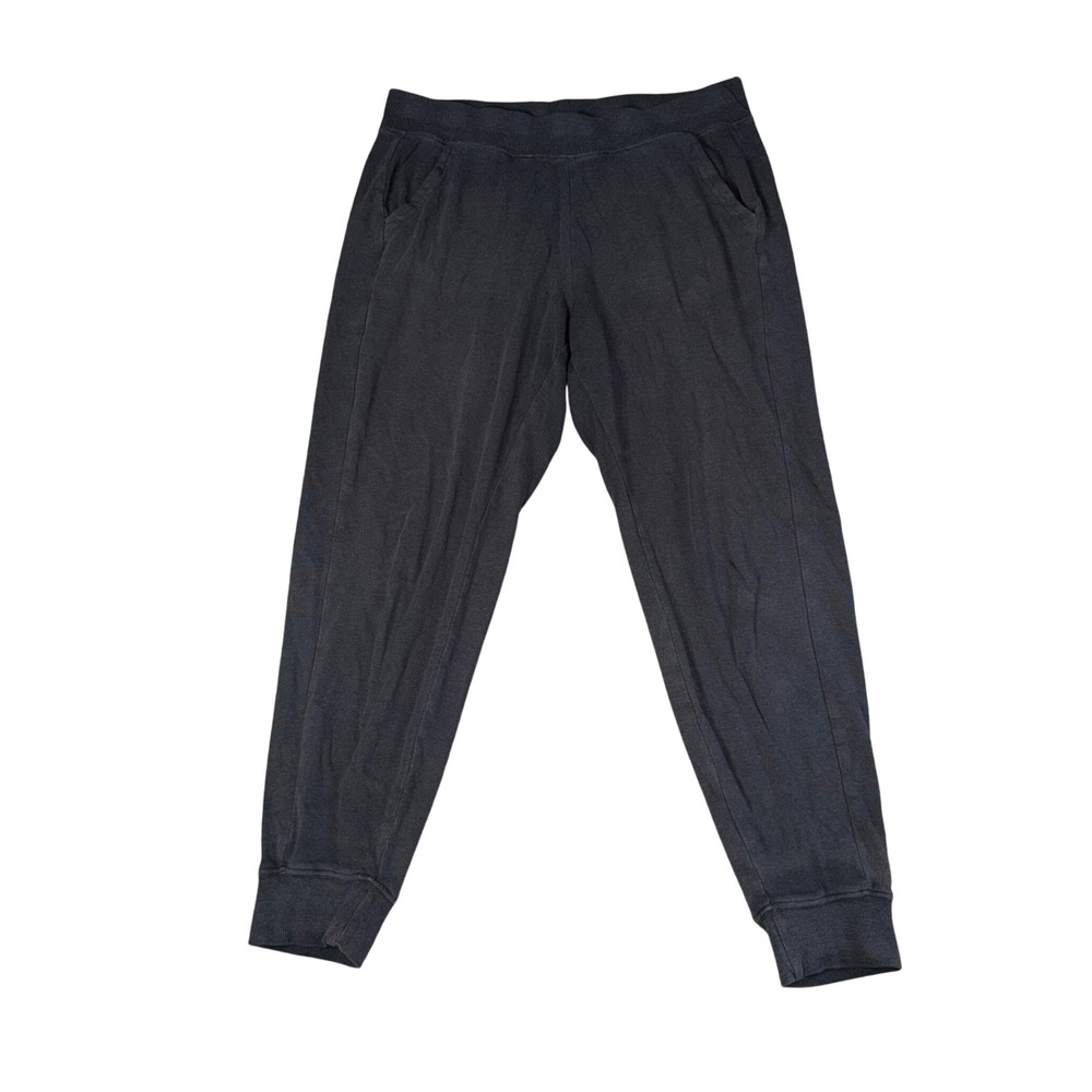 Pact Joggers Women Small Black Good Organic Cotton Tapered Sweatpants